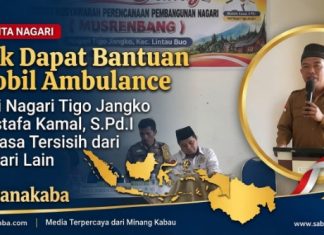 Masyarakat Tigo Jangko Kecewa, Kebutuhan Mobil Ambulance Hingga Sekarang Belum Terpenuhi