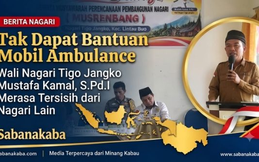 Masyarakat Tigo Jangko Kecewa, Kebutuhan Mobil Ambulance Hingga Sekarang Belum Terpenuhi