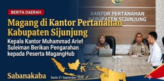 Diterima Kepala Kantor M.Arief Suleiman, Peserta MagangHub 2026 Magang di Kantah Sijunjung