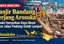 Akses Padang-Solok Lumpuh, Galodo Terjang Arosuka dan Kompleks Kantor Bupati Solok