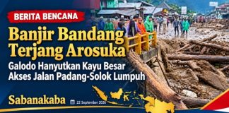 Akses Padang-Solok Lumpuh, Galodo Terjang Arosuka dan Kompleks Kantor Bupati Solok