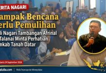 Buka Musrenbang Tambangan, Wali Nagari Afrinal Dt.Talanai Sampaikan Harapan Masyarakatnya