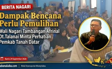 Buka Musrenbang Tambangan, Wali Nagari Afrinal Dt.Talanai Sampaikan Harapan Masyarakatnya