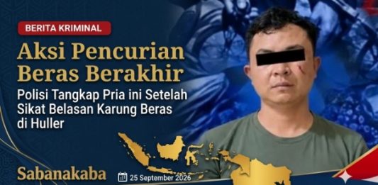 Curi 13 Karung Beras di Huller, Polisi Amankan Pria Usia 39 Tahun Setelah Dilaporkan Pemiliknya