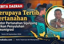 Dorong Tertib Pertanahan, Kantor Pertanahan Sijunjung Laksanakan Penyuluhan Transmigrasi
