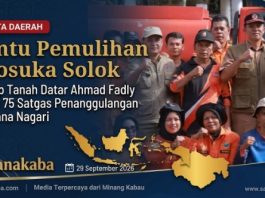 Bantu Pemulihan Arosuka Solok, Wabup Ahmad Fadly Lepas 75 Satgas Penanggulangan Bencana Nagari