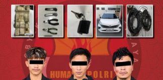 Berawal dari Kecurigaan Warga, Polisi Ringkus Tiga Orang Terduga Pencurian Kabel Tower