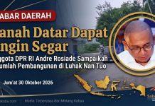 Tanah Datar Dapat Angin Segar, Sejumlah Proyek Besar Bakal Dilaksanakan di Luhak Nan Tuo