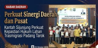 Melalui Sinergi Daerah dan Pusat, Kantah Sijunjung Perkuat Kepastian Hukum Lahan Transmigrasi