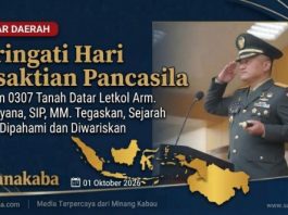 Peringati Hari Kesaktian Pancasila, Dandim 0307 Hendriyana: Sejarah Harus Dipahami dan Diwariskan