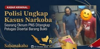 Polisi Ungkap Kasus Narkoba, Seorang Oknum PNS Diamankan Beserta Sejumlah Barang Bukti