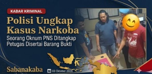 Polisi Ungkap Kasus Narkoba, Seorang Oknum PNS Diamankan Beserta Sejumlah Barang Bukti