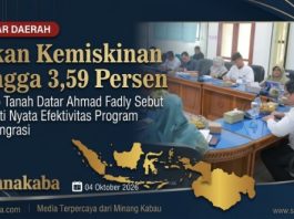 Tekan Kemiskinan Hingga 3,59 Persen, Tanah Datar Berada Lebih Baik dari Rata-Rata Kemiskinan Sumbar
