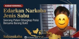Edarkan Narkoba Jenis Sabu, Seorang Petani Diamankan Pihak Kepolisian Beserta Sejumlah BB