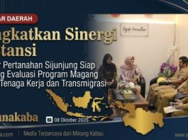 Tingkatkan Sinergi Instansi, Kantah Sijunjung Siap Dukung Evaluasi Program Pemagangan Disnakertrans
