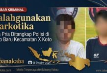 Salahgunakan dan Edarkan Sabu, Dua Pria Ditangkap Polisi di Koto Baru Kecamatan X Koto
