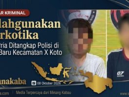 Salahgunakan dan Edarkan Sabu, Dua Pria Ditangkap Polisi di Koto Baru Kecamatan X Koto