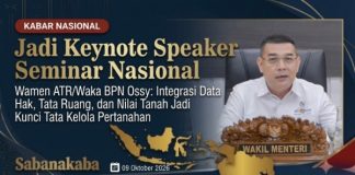 Wamen ATR/Waka BPN: Integrasi Data Hak, Tata Ruang, dan Nilai Tanah Jadi Kunci Tata Kelola Pertanahan