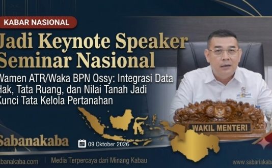 Wamen ATR/Waka BPN: Integrasi Data Hak, Tata Ruang, dan Nilai Tanah Jadi Kunci Tata Kelola Pertanahan