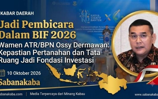 Pembicara dalam BIF 2026, Wamen ATR/Waka BPN: Kepastian Pertanahan dan Tata Ruang Jadi Fondasi Investasi