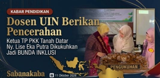 Dosen UIN MY Berikan Pencerahan, Ketua TP PKK Ny.Lise Eka Putra Dikukuhkan Jadi Bunda Inklusi