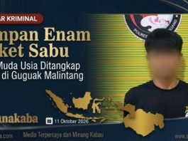 Miliki Enam Paket Sabu, Seorang Lelaki Muda Usia Ditangkap Polisi di Guguak Malintang
