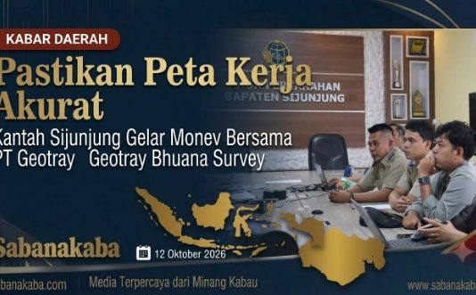 Pastikan Peta Kerja Akurat, Kantah Sijunjung Gelar Monev Bersama PT Geotrav Bhuana Survey