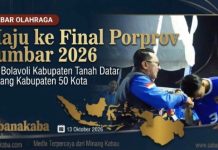Maju ke Final Porprov Sumbar 2026, Tim Bolavoli Tanah Datar Tantang Lima Puluh Kota Sore Ini
