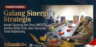 Galang Sinergi Strategis, Kantah Sijunjung dan Dinas BMCKTR Sumbar Bahas Ruas Jalan Sijunjung-Tanah Badantuang