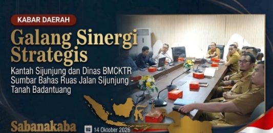 Galang Sinergi Strategis, Kantah Sijunjung dan Dinas BMCKTR Sumbar Bahas Ruas Jalan Sijunjung-Tanah Badantuang