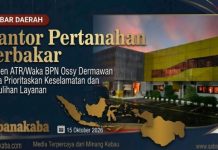 Kantor Pertanahan Terbakar, Wamen Ossy Minta Prioritaskan Keselamatan dan Pemulihan Layanan