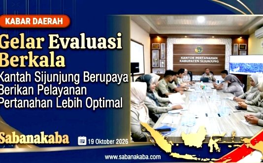 Gelar Evaluasi Berkala, Kantah Sijunjung Berupaya Berikan Pelayanan Pertanahan Lebih Optimal