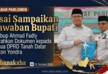 Wabup Sampaikan Jawaban Bupati, Banggar dan TAPD Akan Bahas Ranperda APBD TA 2027