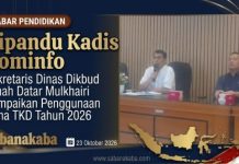 Dipandu Kadis Kominfo, Sekretaris Dinas Dikbud Mulkhairi Sampaikan Penggunaan Dana TKD 2026