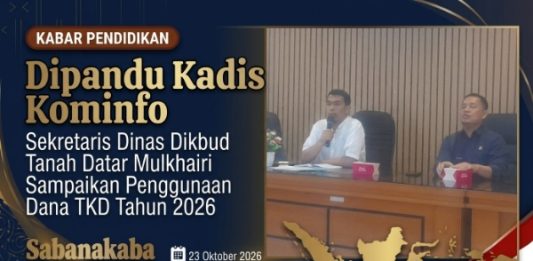 Dipandu Kadis Kominfo, Sekretaris Dinas Dikbud Mulkhairi Sampaikan Penggunaan Dana TKD 2026