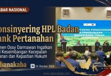 Konsinyering HPL Badan Bank Tanah, Wamen Ossy Ingatkan Keseimbangan Kecepatan Layanan dan Kepastian Hukum