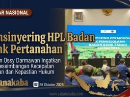 Konsinyering HPL Badan Bank Tanah, Wamen Ossy Ingatkan Keseimbangan Kecepatan Layanan dan Kepastian Hukum