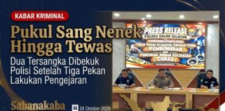Pukul Nenek Hingga Tewas, Dua Tersangka Dibekuk Polisi Setelah Tiga Pekan Lakukan Pengejaran