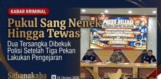 Pukul Nenek Hingga Tewas, Dua Tersangka Dibekuk Polisi Setelah Tiga Pekan Lakukan Pengejaran