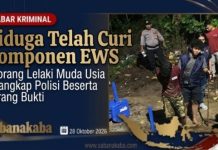Diduga Curi Komponen EWS, Seorang Lelaki Muda Usia Ditangkap Polisi Beserta BB