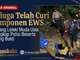 Diduga Curi Komponen EWS, Seorang Lelaki Muda Usia Ditangkap Polisi Beserta BB