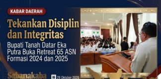 Tekankan Disiplin dan Integritas, Bupati Eka Putra Buka Retreat 65 ASN Formasi 2024 dan 2025